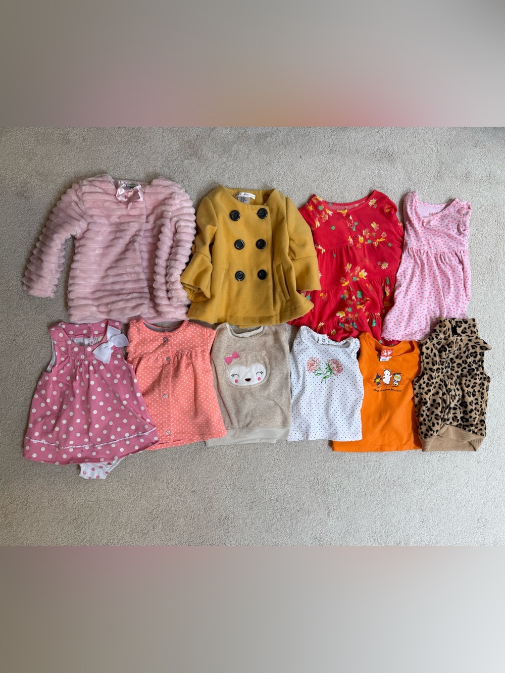 Large Bundle of 18M Girl’s Clothes - Various Brands (Carter’s, Cat&Jack, Etc)